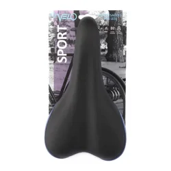 Velo sadel Plush Sport VL-3011 Uni bl/sort