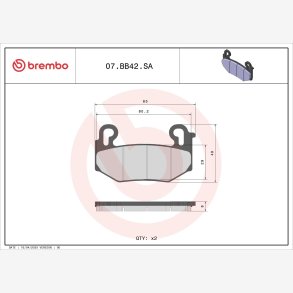 BREMSEKLODSER BREMBO LA