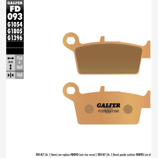 BREMSEKLODSER GALFER FD093