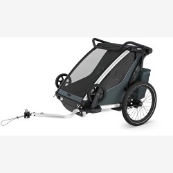 Thule Chariot Cross 2 Double cykelanh�nger &amp; klapvogn � Dark Slate