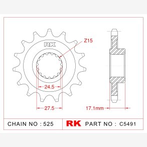 TANDHJUL RK 525 15Z