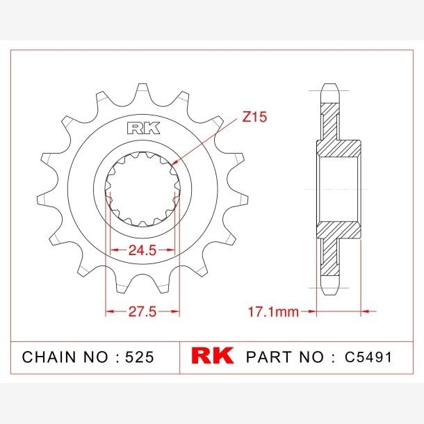 TANDHJUL RK 525 15Z