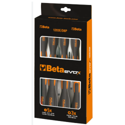Set of Screwdrivers Beta Tools Evox 1203E/D8P - 8 pieces