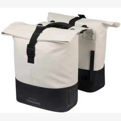 Dobbelt cykeltaske Basil Cove MIK 28-32L 14 x 29 x 36 cm - hvid/sort