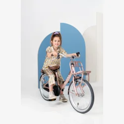 Alpina Clubb 22" pigecykel med fodbremse og frontlad - Rose Gold