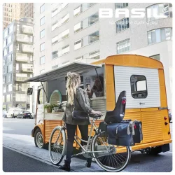 Forlngerstykke til bagagebrer Basil Carrier Extender 41 x 15 x 26 cm - matsort