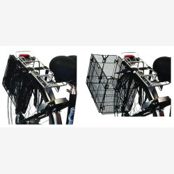 Cykelkurv foldbar Basil Catania 33 x 23 x 20 cm - sort