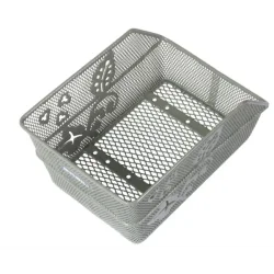 Cykelkurv til bag Basil Cento S Flower, metal net  - oliven grn