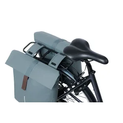 Dobbelt cykeltaske Basil City 28-32 liter 12 x 29 x 30 cm - grafitbl