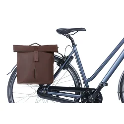 Dobbelt cykeltaske Basil City 28-32 liter 12 x 29 x 30 cm - brndt brun