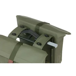 Basil City Double cykeltaske MIK 28-32 liter 12 x 29 x 30 cm - mos grn