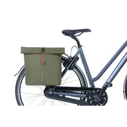 Basil City Double cykeltaske MIK 28-32 liter 12 x 29 x 30 cm - mos grn