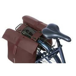 Dobbelt cykeltaske Basil City MIK 28-32 liter 12 x 30 x 33 cm - brndt brun