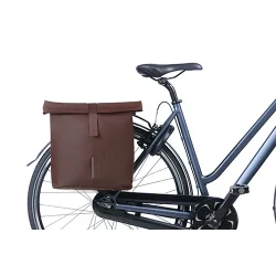 Dobbelt cykeltaske Basil City MIK 28-32 liter 12 x 30 x 33 cm - brndt brun