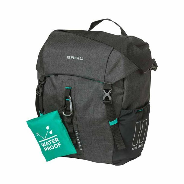 Cykeltaske Basil Discovery 365D 9 liter 30 x 14 x 31 cm - sortgr