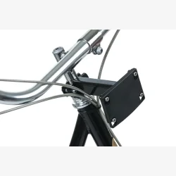 Basil Fixed Mounted Stem Holder - beslag til frontkurv - sort