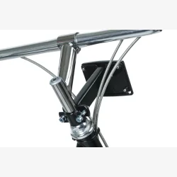 Basil Fixed Mounted Stem Holder - beslag til frontkurv - sort