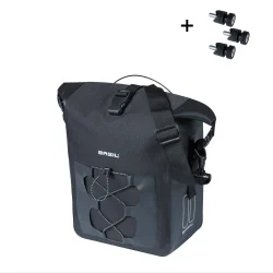 Cykeltaske Basil Navigator Vandt�t M MIK Studs 14 liter - 14 x 24 x 34 cm - sort
