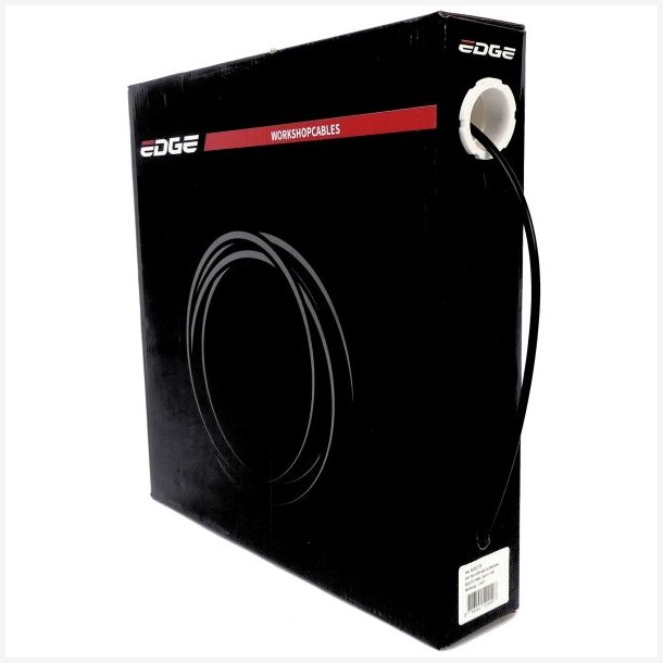 Bremsekabel ydre Edge med teflonforing 5,0mm / 30 meter - sort (i ske)