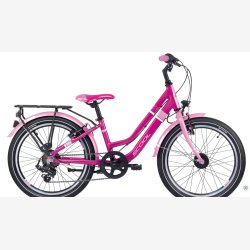 Letvgts aluminium pigecykel 20 tommer med fodbremse, 7 gear