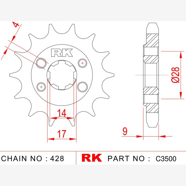 TANDHJUL RK 428 13Z