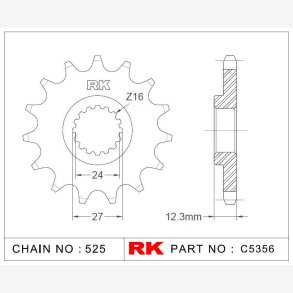 TANDHJUL RK 525 16Z