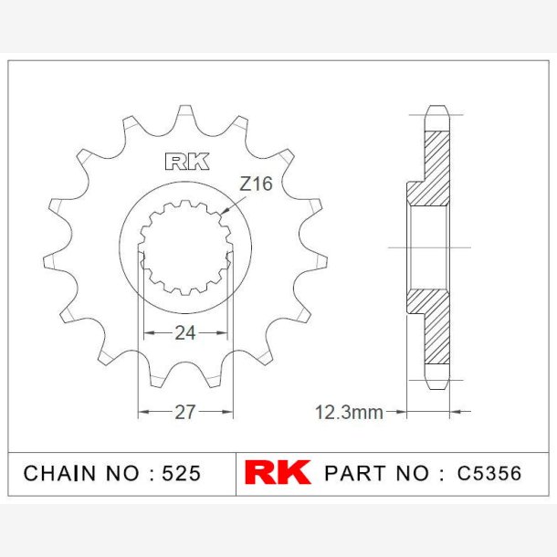 TANDHJUL RK 525 16Z