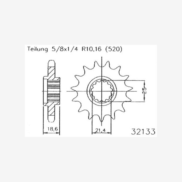 TANDHJUL ESJOT 520 15Z