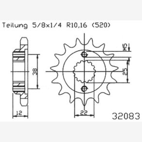 TANDHJUL ESJOT 520 15Z