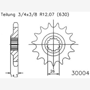 TANDHJUL ESJOT 630 15Z