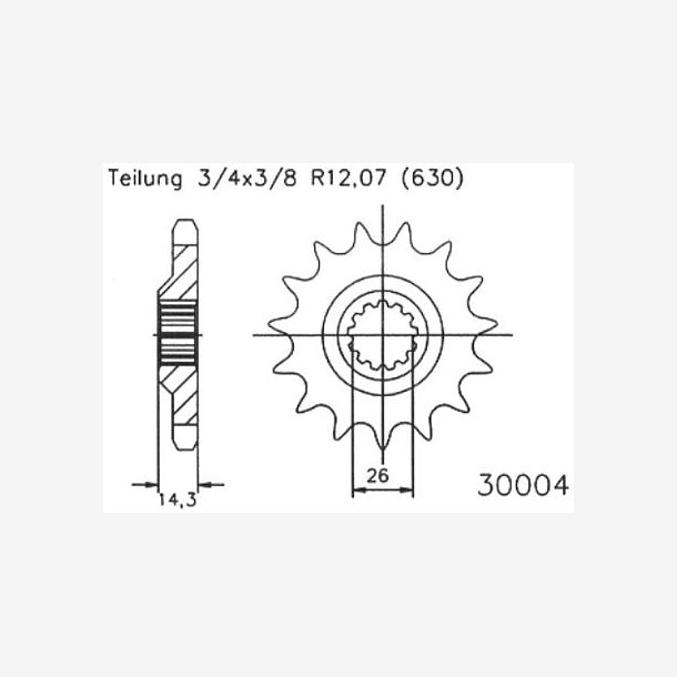 TANDHJUL ESJOT 630 15Z