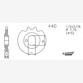 TANDHJUL ESJOT 415 12Z