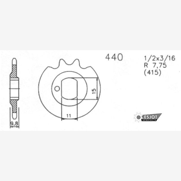 TANDHJUL ESJOT 415 12Z