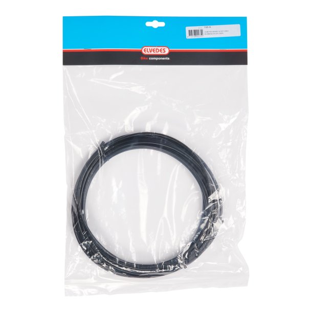 Elvedes bremse yderkabel (ingen liner) 5mm sort 10m