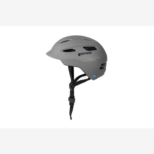 Bypoint Cykelhjelm U-ERT FL betongr L 58-61cm