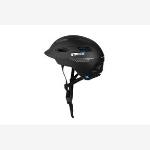 Bypoint Cykelhjelm U-ERT FL mat sort L 58-61cm