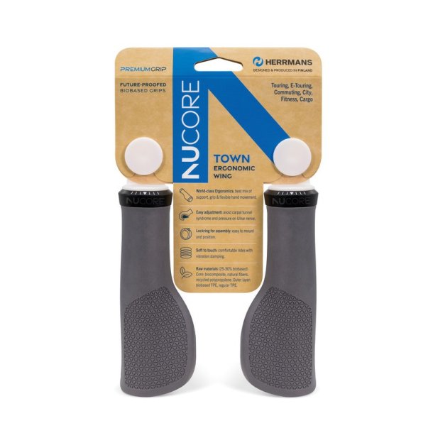 Herrmans styrgreb Nucore Grip city peak 130mm gr
