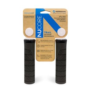 Herrmans h�ndtag s�t Nucore Grip Trail Wave 130 mm sort