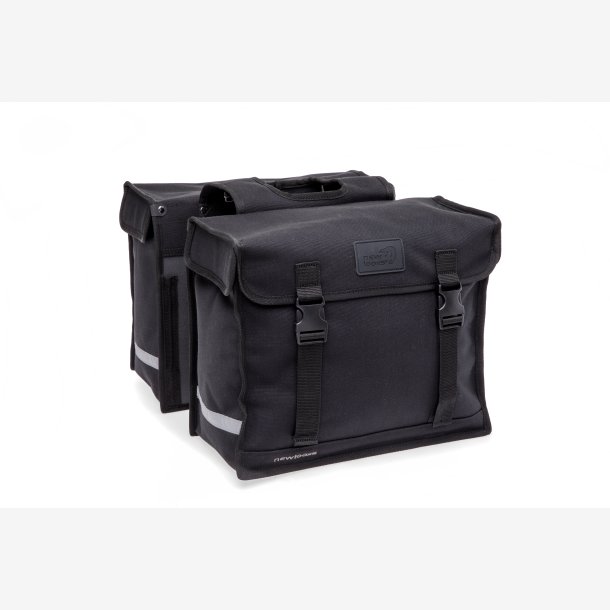 Ny Looxs dobbelt Deluxe cykeltaske, sort, 46L