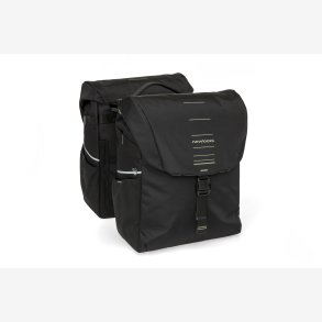 Ny Looxs dobbelt cykeltaske Vigo sort grn MIK 40L