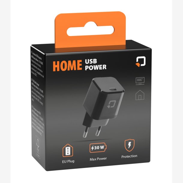 Optiline Home USB-C Oplader - PD - 30W - 110/230V