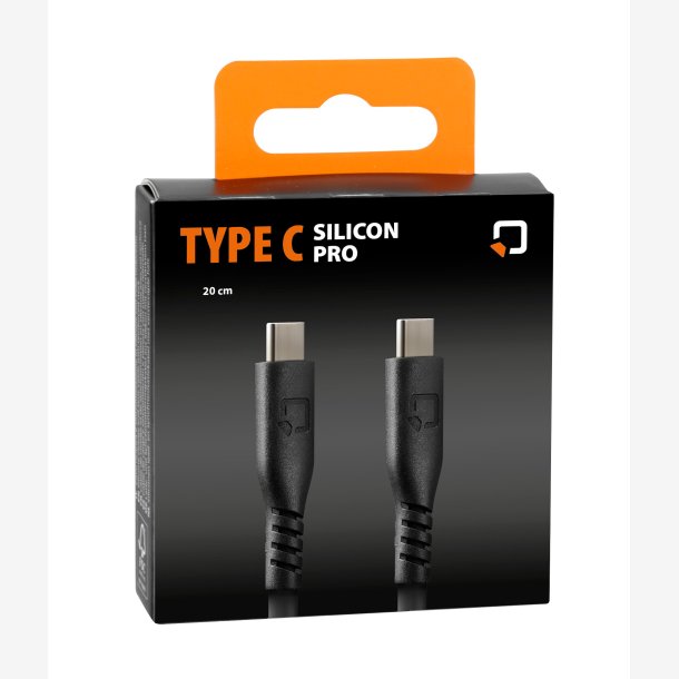 Optiline Silikonekabel USB Type C > USB Type C - 20 cm