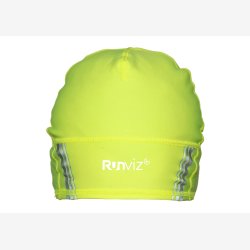 Runviz Beanie Volcano hue - neon gul med reflekterende detaljer