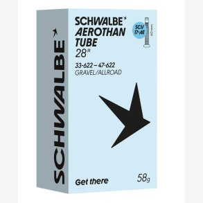 Schwalbe slange SCV17 AE Aerothan 33/47-622 IB Alu 40mm
