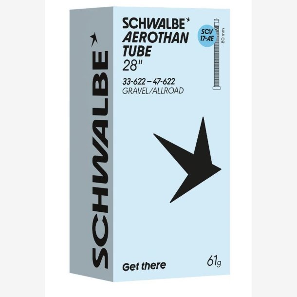 Schwalbe slange SCV17 AE Aerothan 33/47-622 IB Alu 80mm