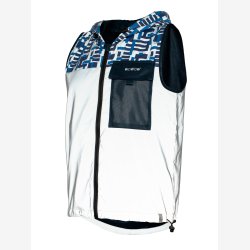 Wowow Full Reflective refleksvest Towson Blue, med lommer og h�tte - XL