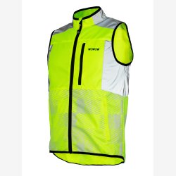 Wowow refleksvest med lommer Tracker Yellow - neon gul - S