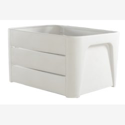 Mirage cykelkasse Klik 'n Krat 24L - hvid