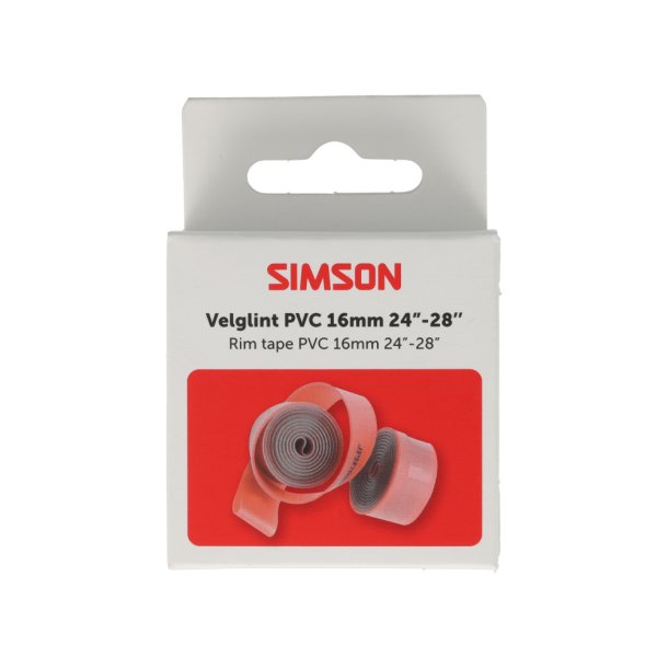 Simson f�lgb�nd 24/28 tommer 16 mm PVC st�rk
