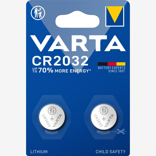 Varta batteri CR2032 Lithium 3V (2)